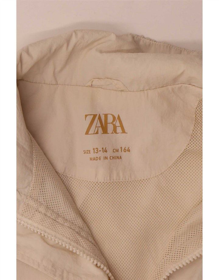 Jaqueta de chuva Zara Girls pulôver 13-14 anos branco nylon