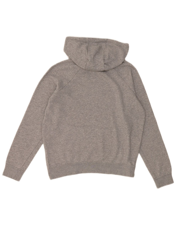 Nike Womens Hoodie Jumper UK 14 Médio Cinza Algodão