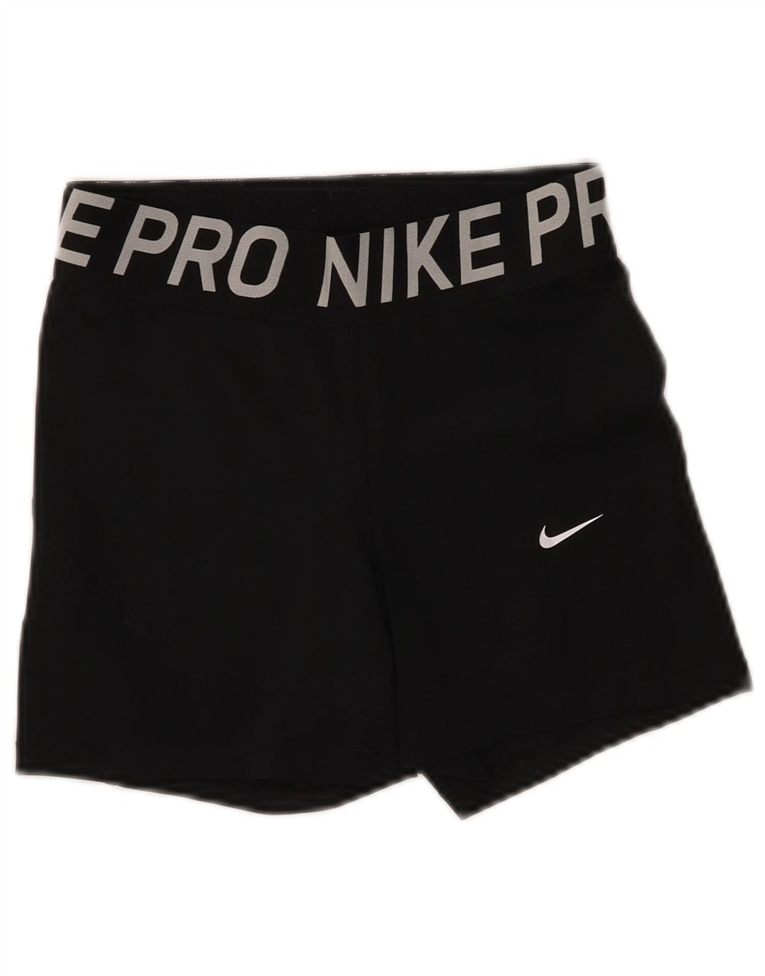 Nike Womens Dri Fit Graphic Sport Shorts UK 12 Médio Preto Poliéster