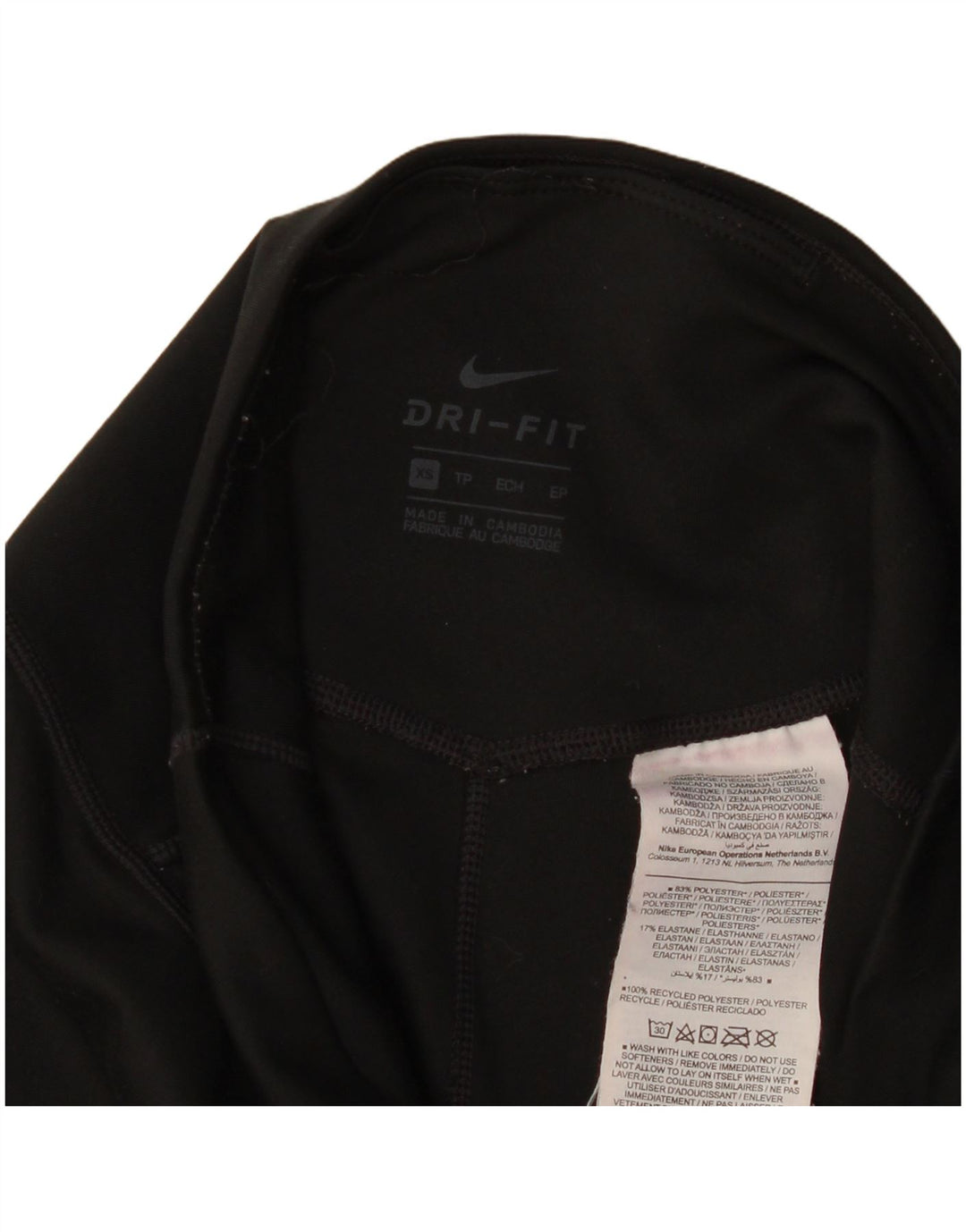 Leggings Nike Dri Fit Capri UK 6 XS Preto Poliéster