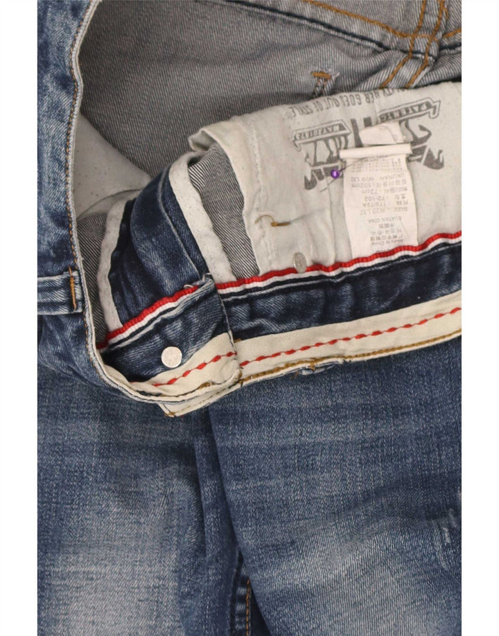 Calça Jeans Slim Feminina Levi's W29 L32 Azul Algodão