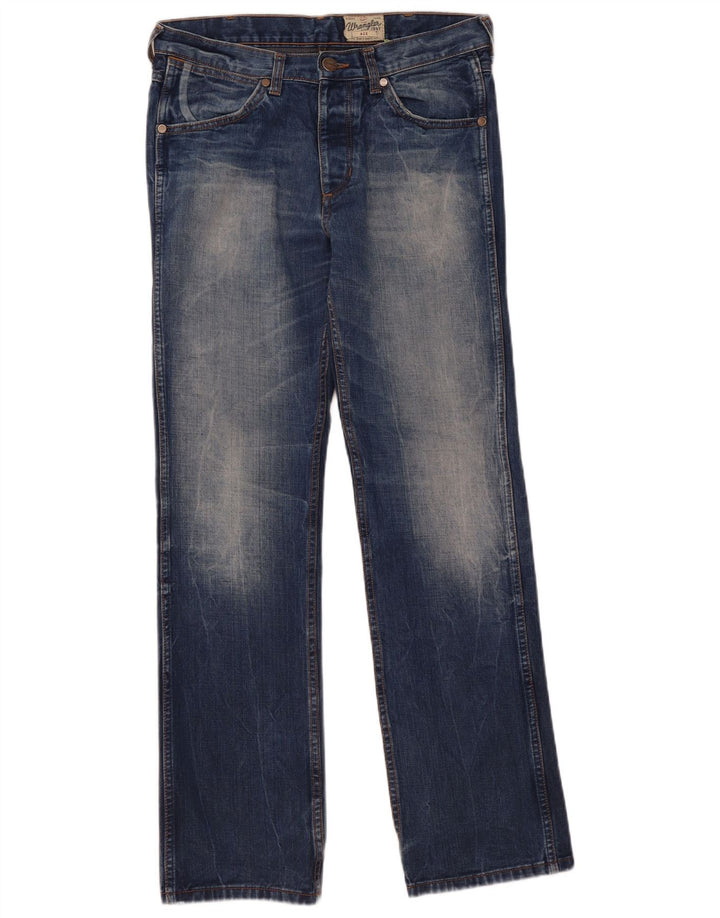 WRANGLER Masculino Ace Straight Jeans W31 L32 Azul Algodão