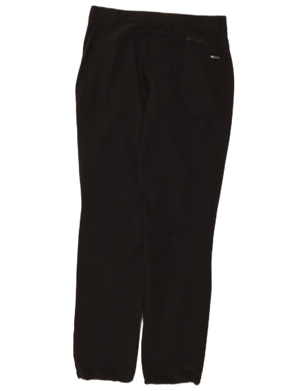 Calça chino reta feminina MC Kinley UK 10 pequena W28 L31 preta