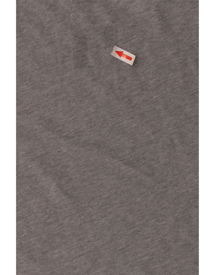 Camiseta masculina Under Armour Top XL algodão manchado cinza