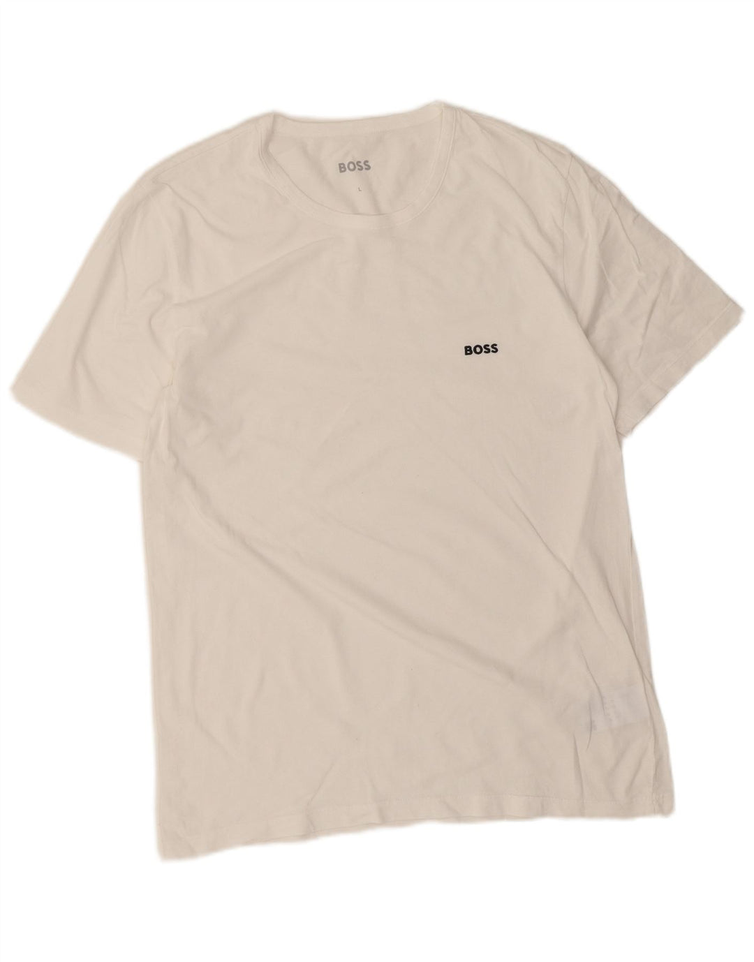 Camiseta masculina Hugo Boss grande algodão branco