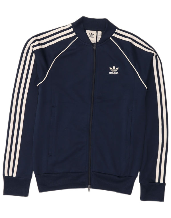 Adidas Mens Tracksuit Top Jacket XS Azul Marinho Poliéster