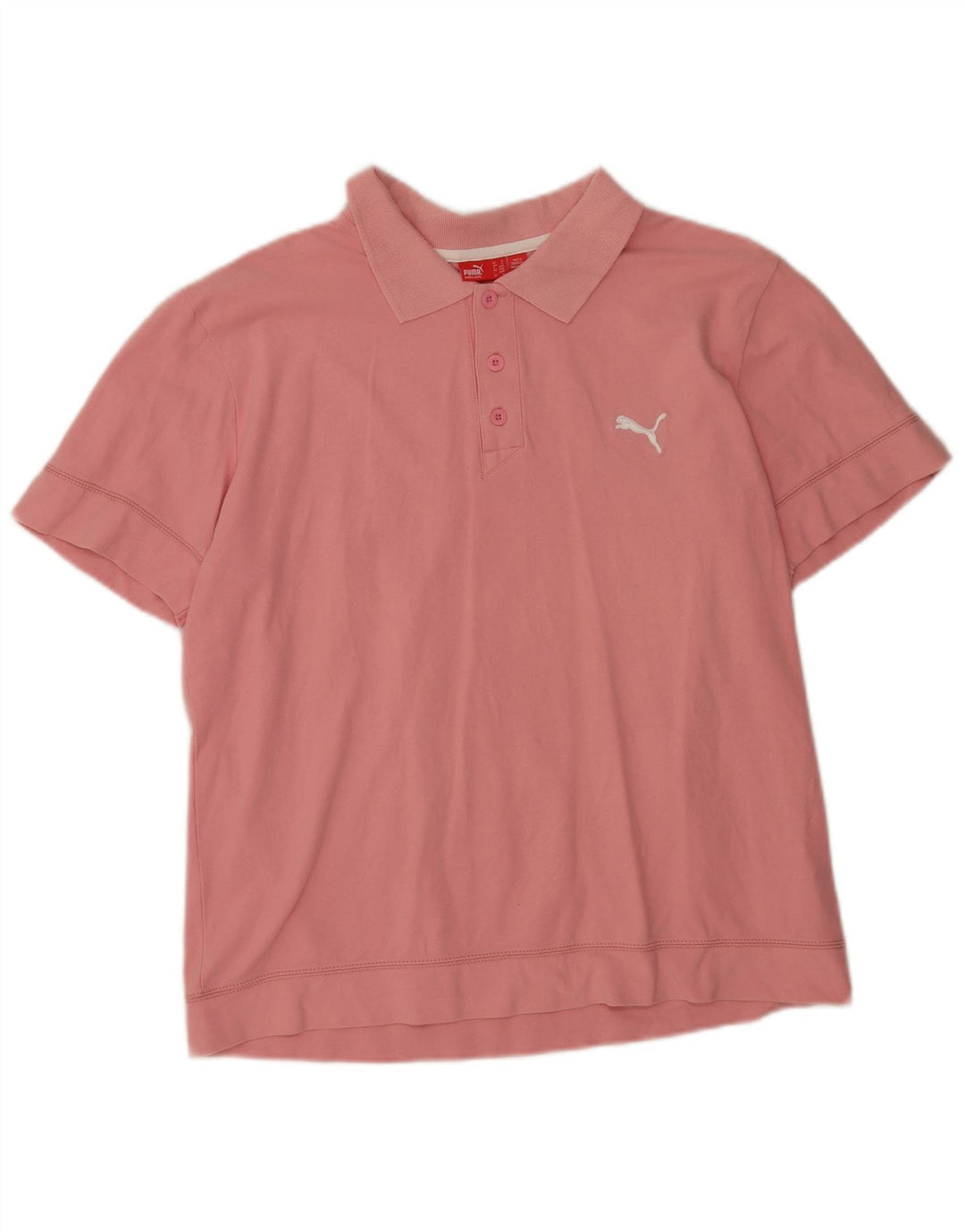 Camisa polo masculina Puma médio rosa algodão