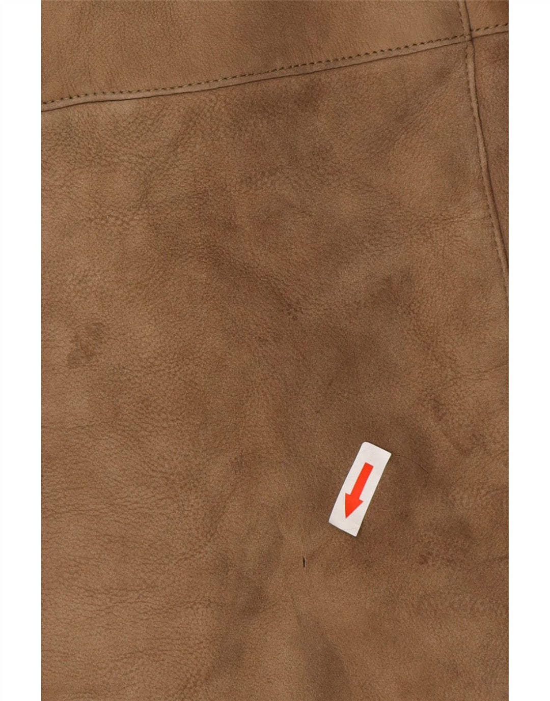 Casaco feminino vintage oversized shearling UK 10 pequeno marrom