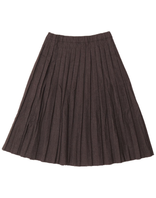 Vintage Womens Pleated Skirt IT 42 Medium W30  Grey Wool