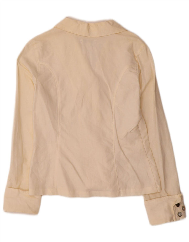 Jaqueta blazer de 3 botões Kookai Girls 11-12 anos em linho branco