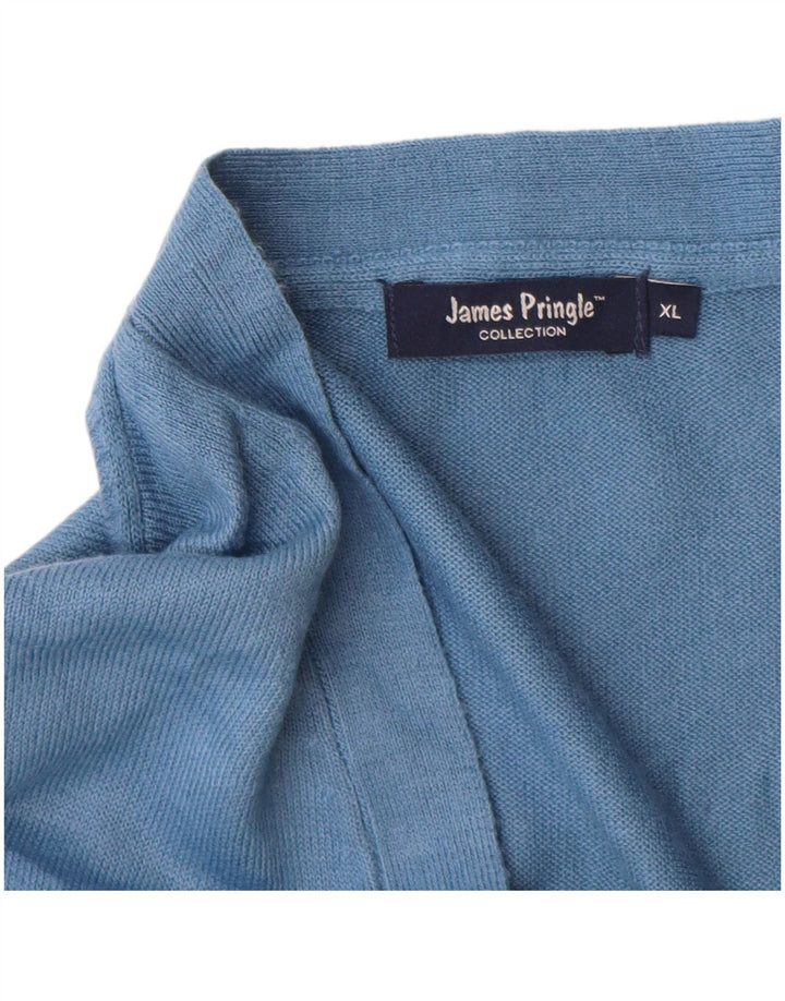 Suéter cardigã masculino James Pringle XL azul
