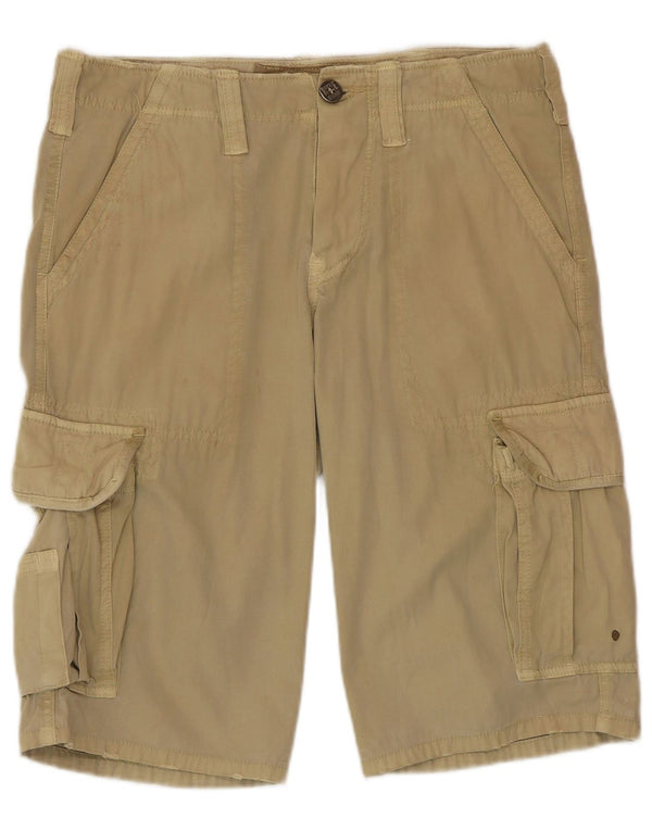 Rifle Mens Cargo Shorts Pequeno W29 Algodão Bege