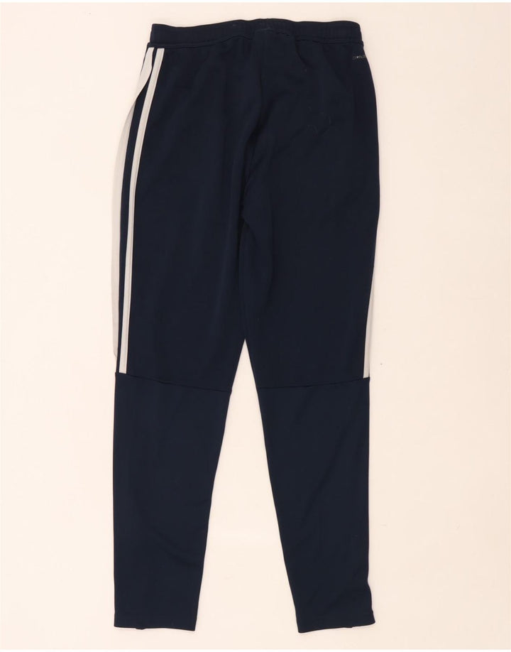 Calça de treino masculina Adidas Climalite médio azul marinho poliéster