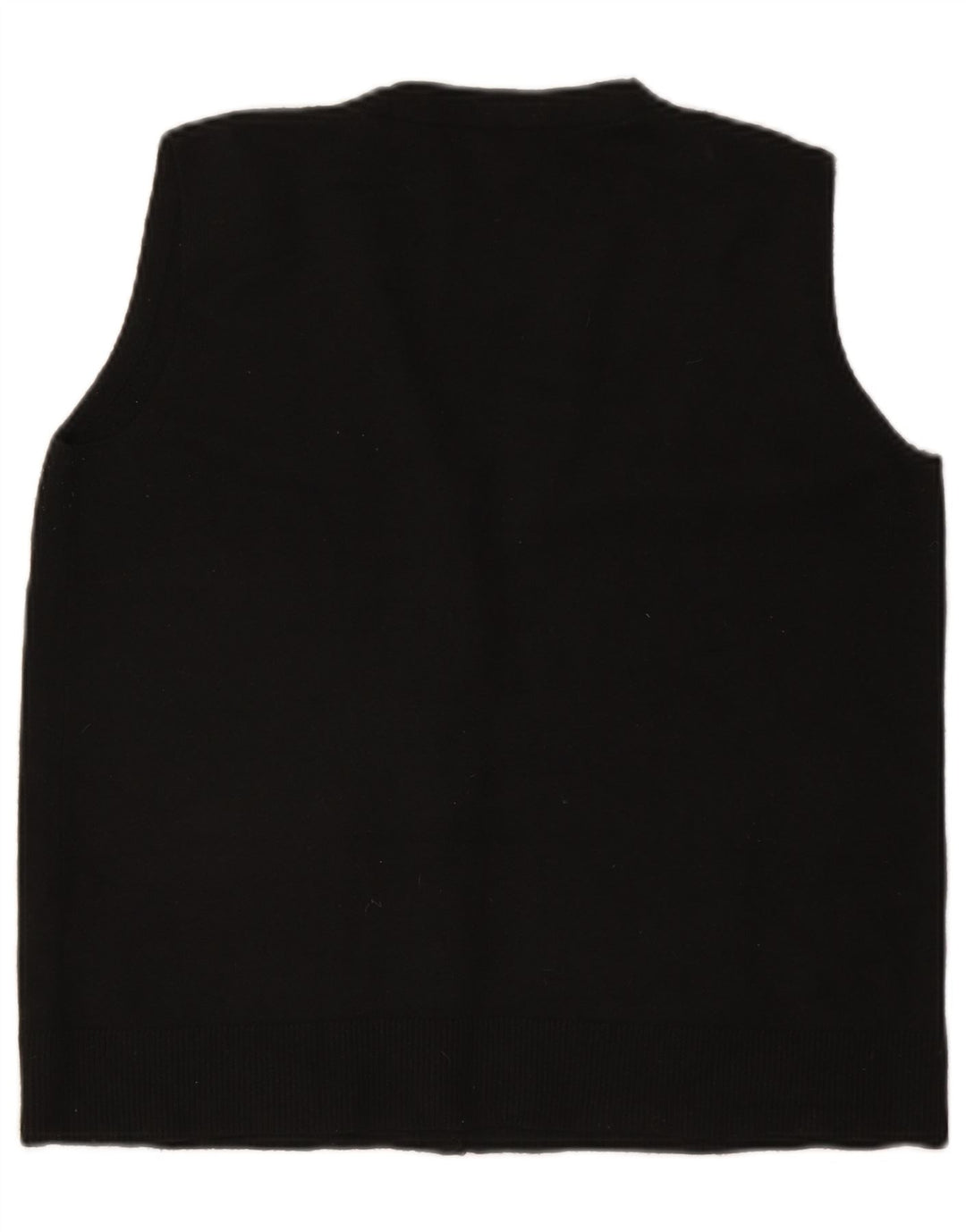 Suéter cardigã feminino sem mangas Marks & Spencer Reino Unido 12 médio preto