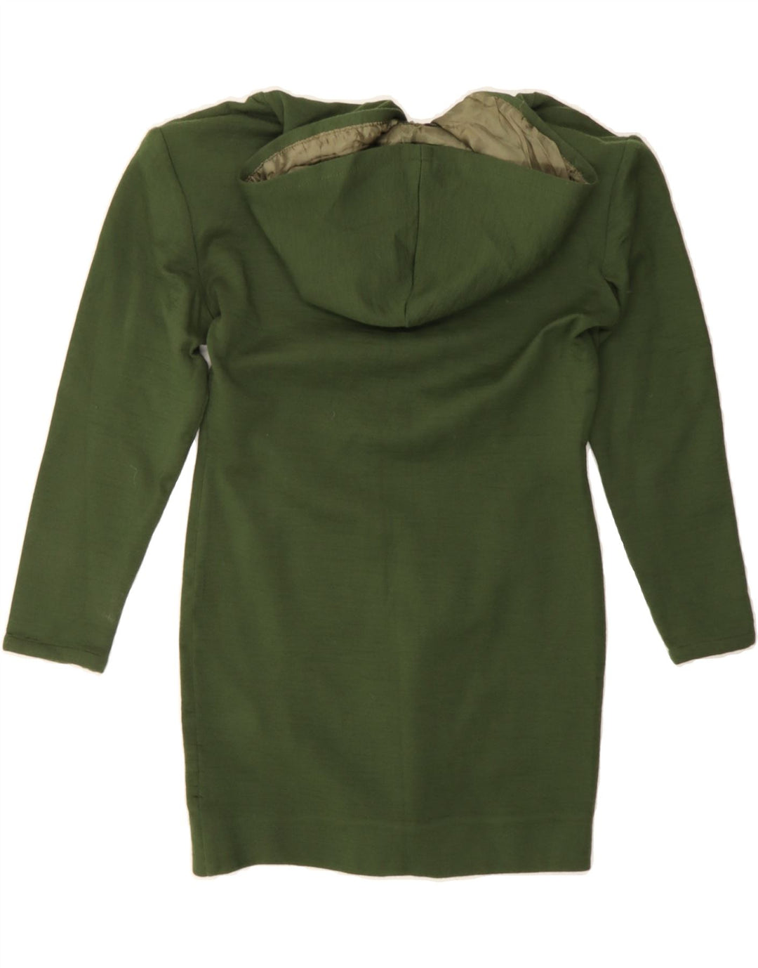 VINTAGE Girls Hoodie Dress 9-10 Years Green Vintage Vintage and Second-Hand Vintage from Messina Hembry 