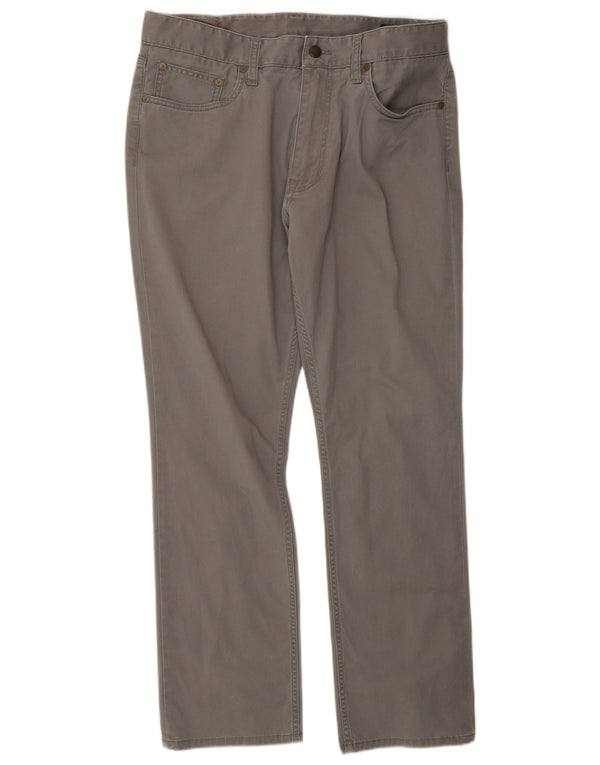 Polo Ralph Lauren Calça masculina reta casual W34 L30 algodão cinza