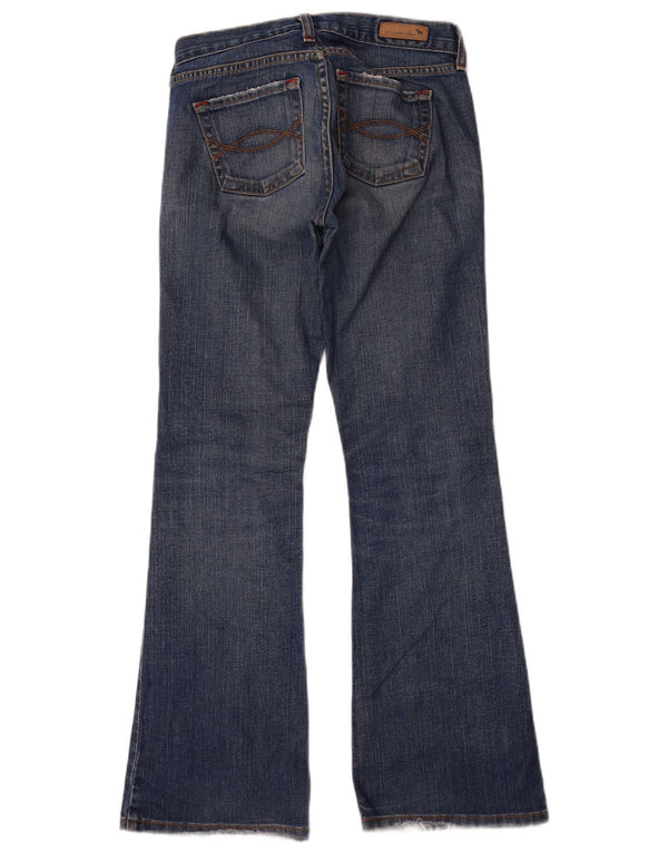 Calça jeans feminina Abercrombie & Fitch US 0 XS W28 L30 azul algodão