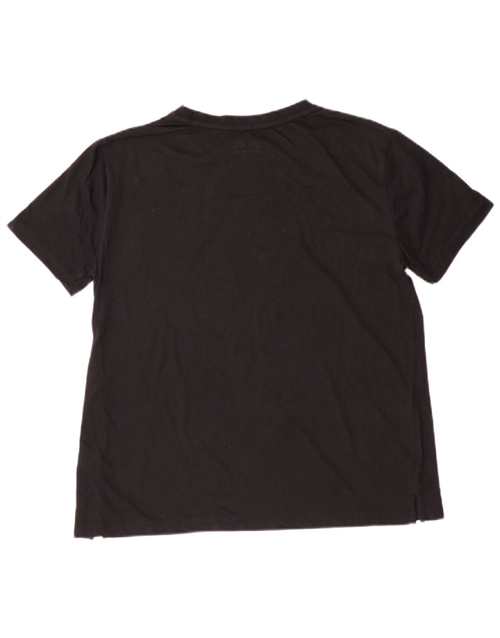 Camiseta feminina LOTTO UK 16 grande algodão preto