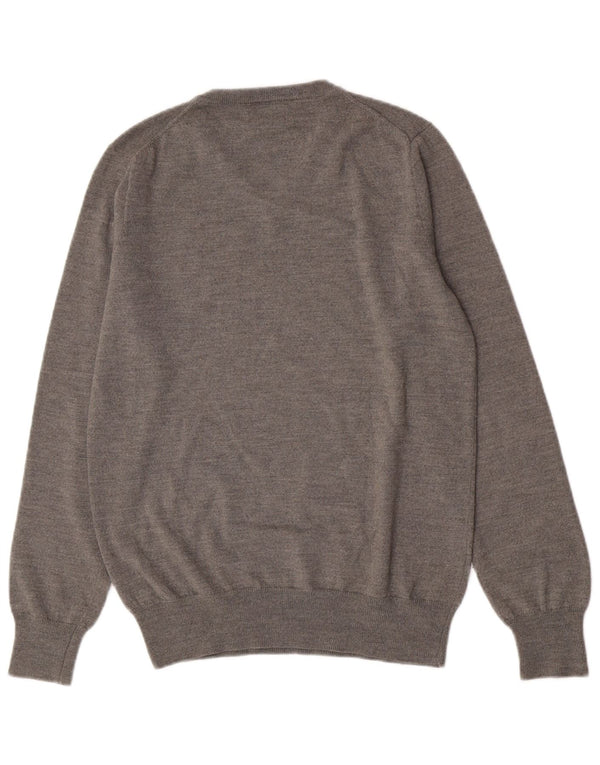 Polo Ralph Lauren Suéter masculino com decote em V 15-16 anos XL cinza