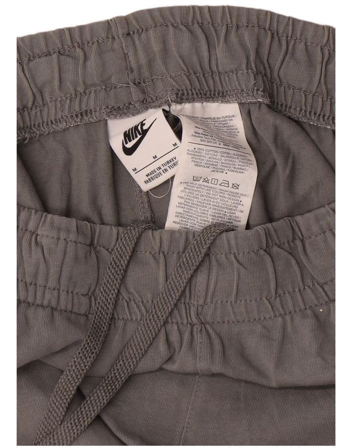 Shorts esportivos masculinos Nike médio cinza algodão