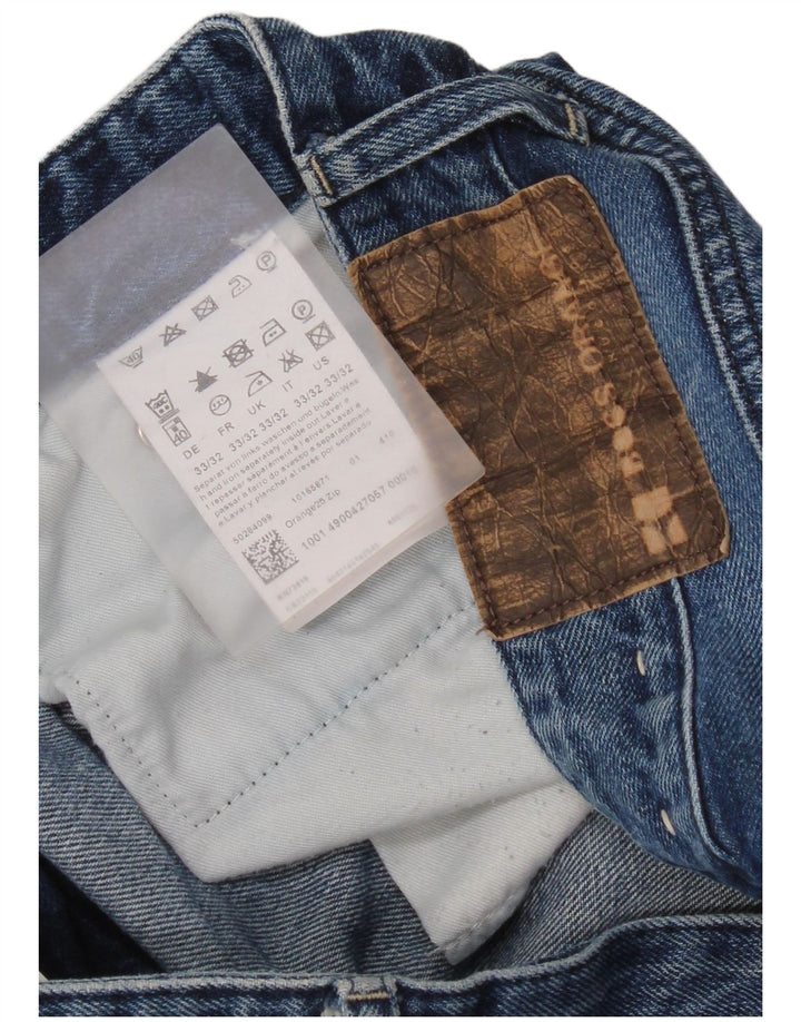 Hugo Boss Jeans retos femininos W33 L32 algodão azul