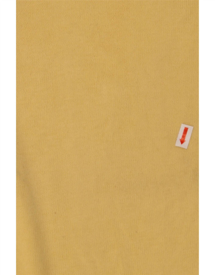 GANT Mens V-Neck Jumper Sweater Large Yellow Cotton Vintage Gant and Second-Hand Gant from Messina Hembry 