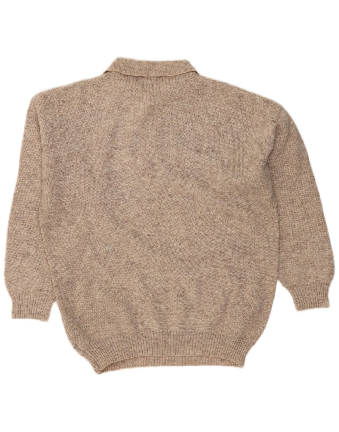 Suéter masculino ISLÂNDIA com gola polo IT 52 grande cinza Fair Isle