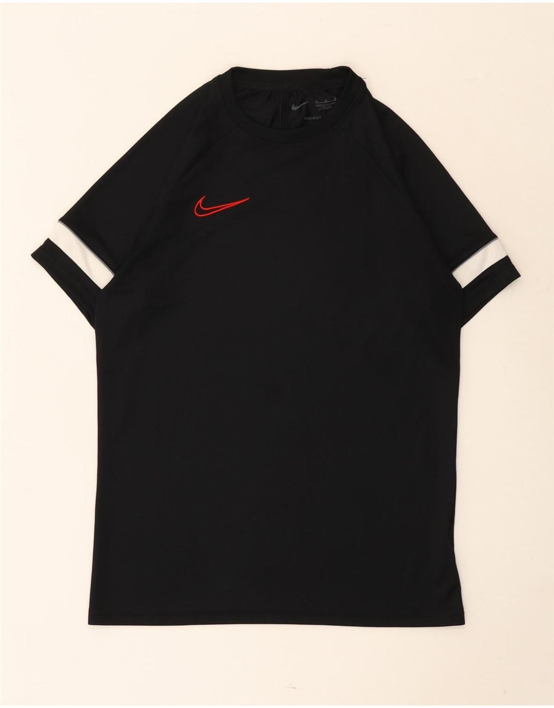 Camiseta masculina Nike Dri Fit Top médio preto colorblock