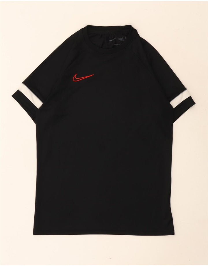 Camiseta masculina Nike Dri Fit Top médio preto colorblock