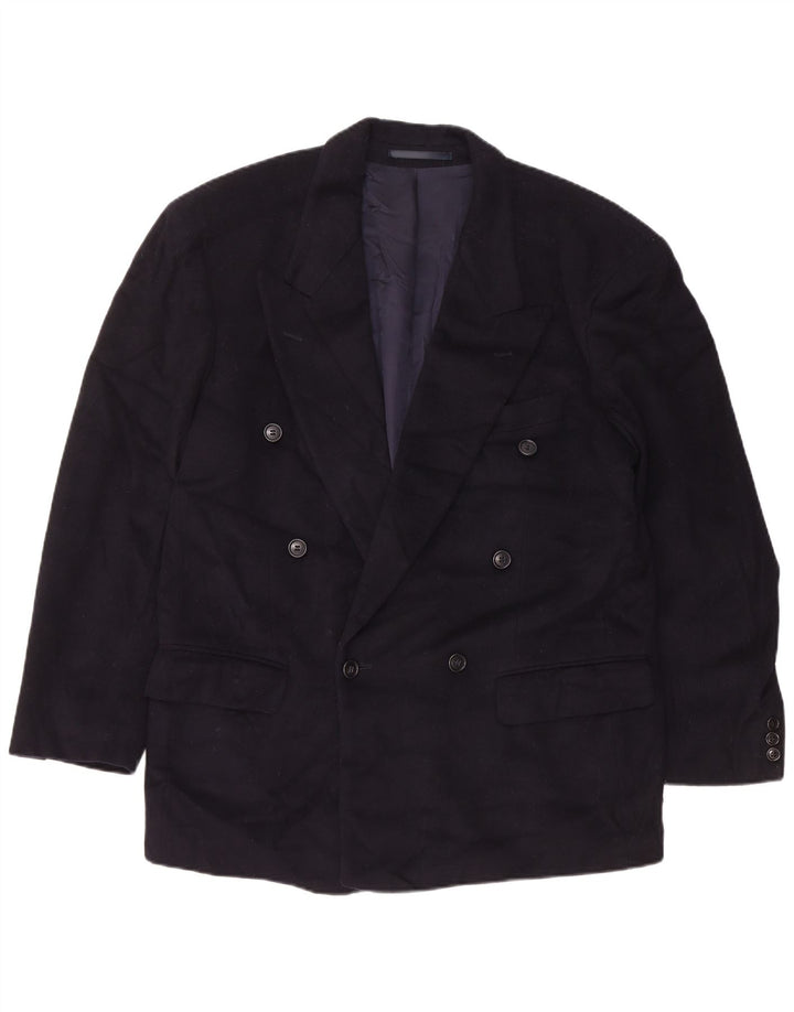 Jaqueta Blazer Masculina Hugo Boss Double Breasted EU 48 Lã Azul Marinho Médio