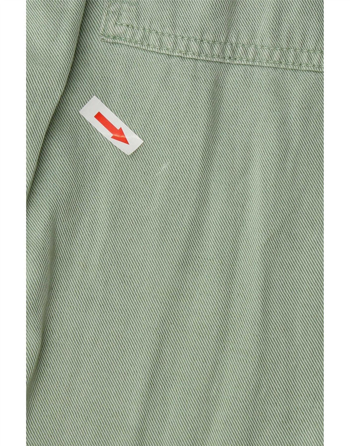 Calça jogger feminina Zara médio W28 L27 verde Lyocell