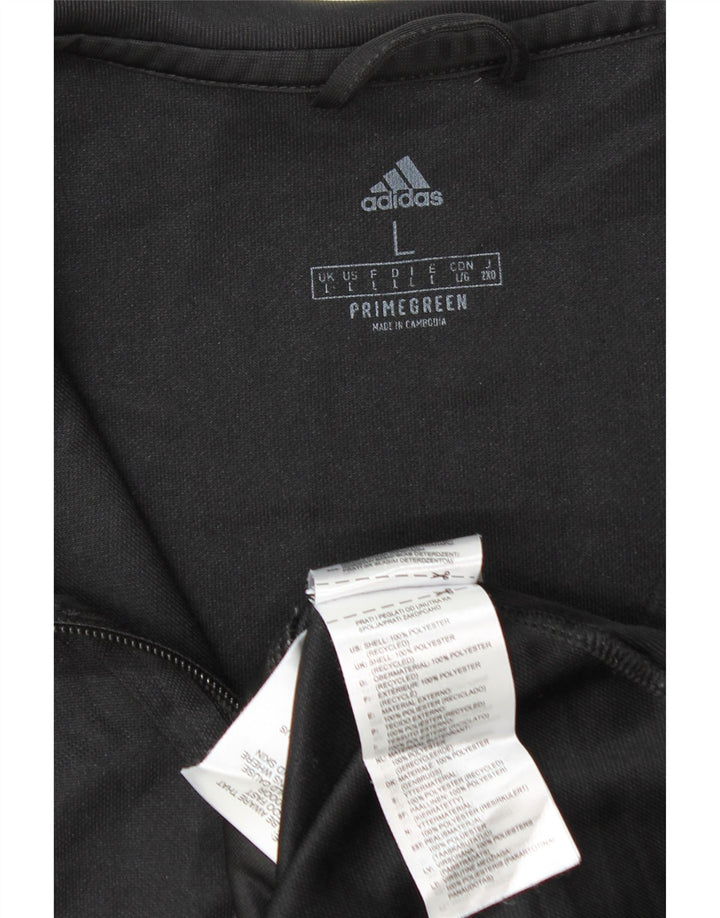 Adidas Mens Aeroready Tracksuit Top Jaqueta Grande Poliéster Preto