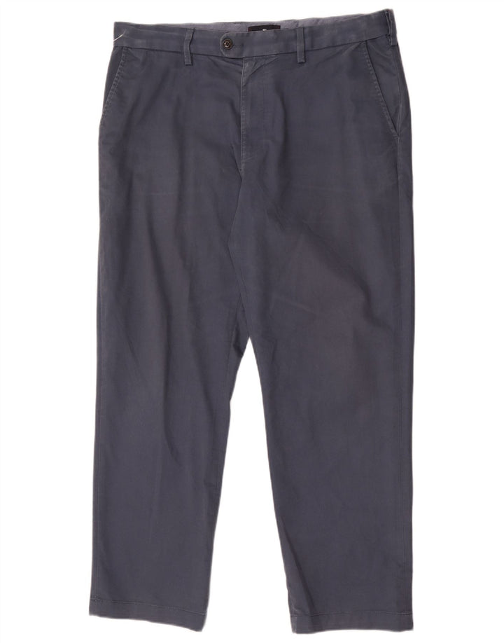 Calça masculina Marks & Spencer Blue Harbor Straight Suit W36 L29 Marinha