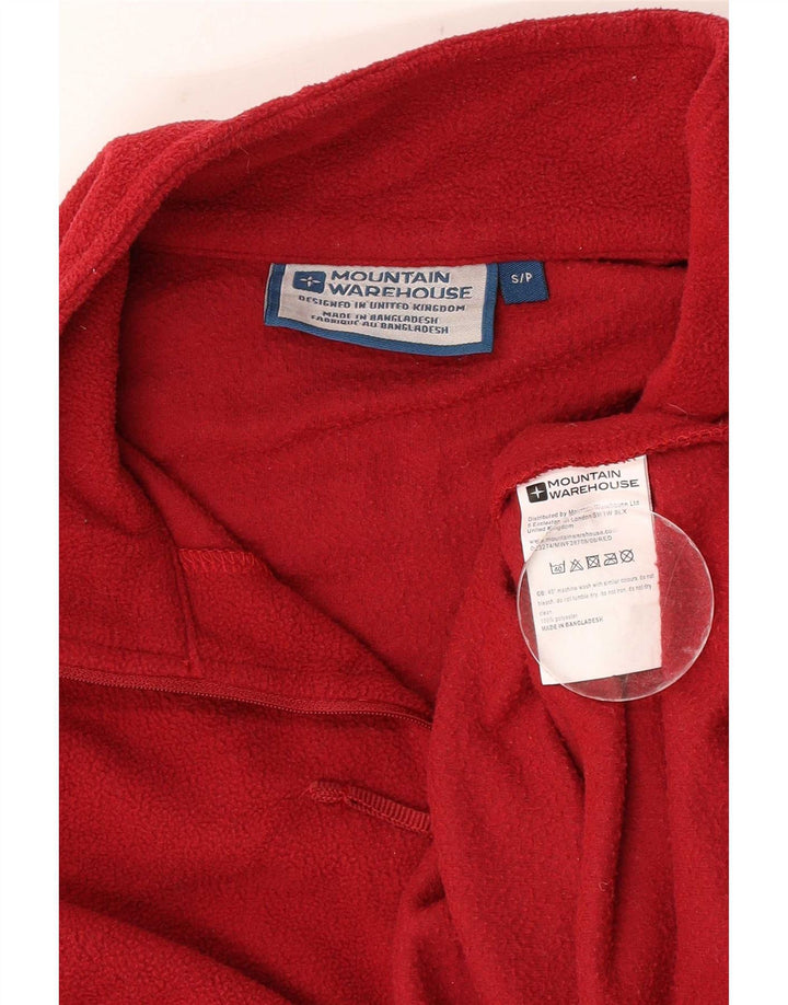 Poliéster vermelho pequeno da ligação em ponte do velo do pescoço do fecho de correr dos homens do armazém da montanha