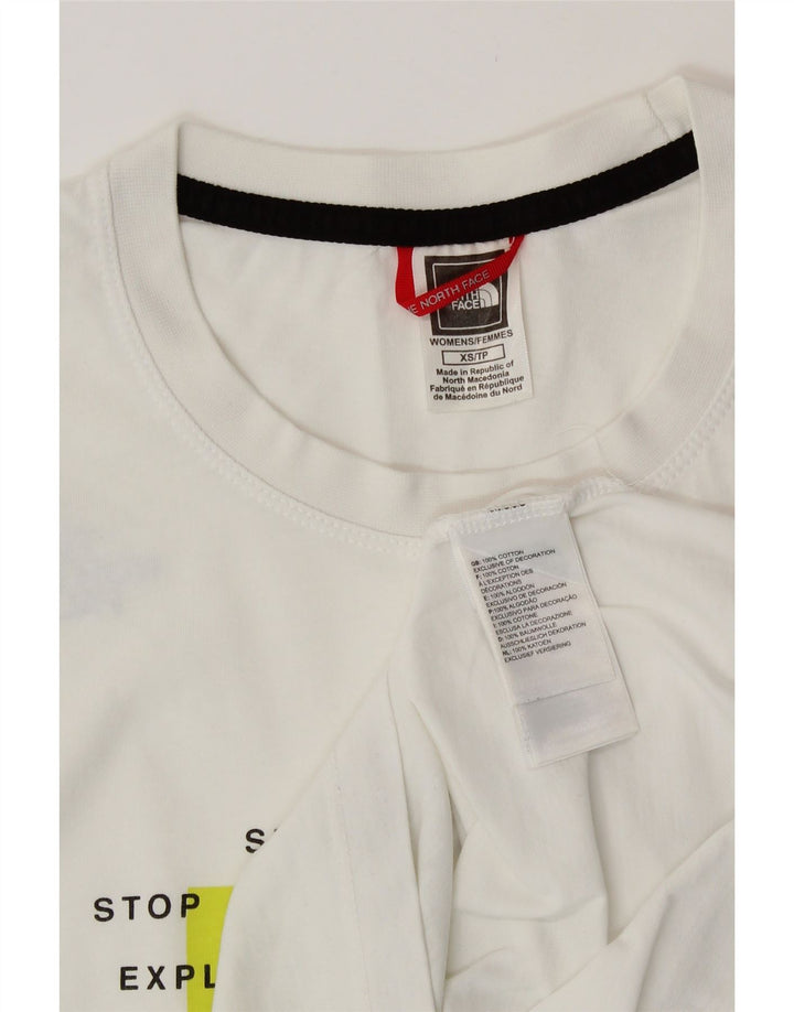 Camiseta gráfica feminina THE NORTH FACE UK 6 XS branco