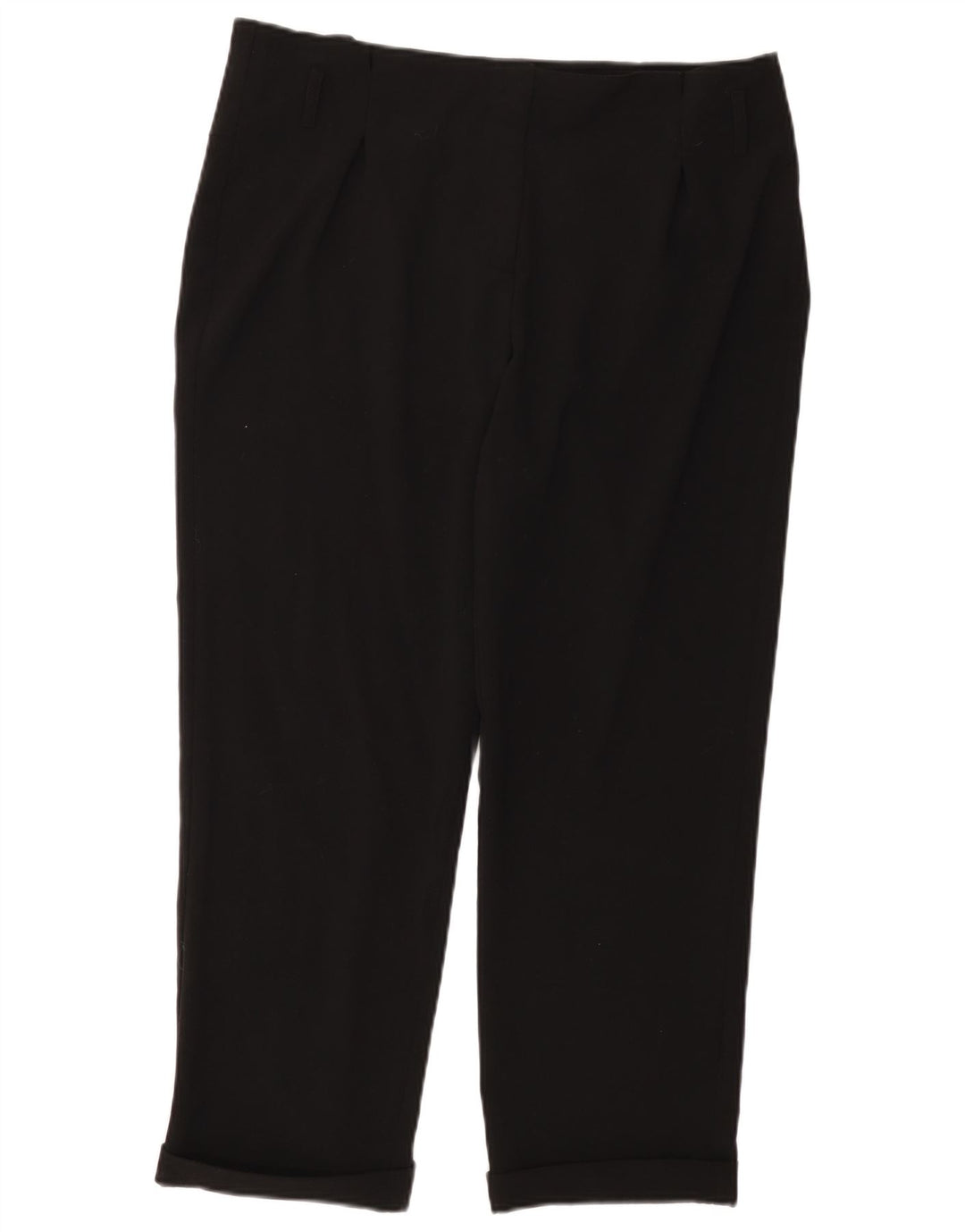 CALVIN KLEIN Calça feminina reta cortada EUA 12 grande W36 L26 preta