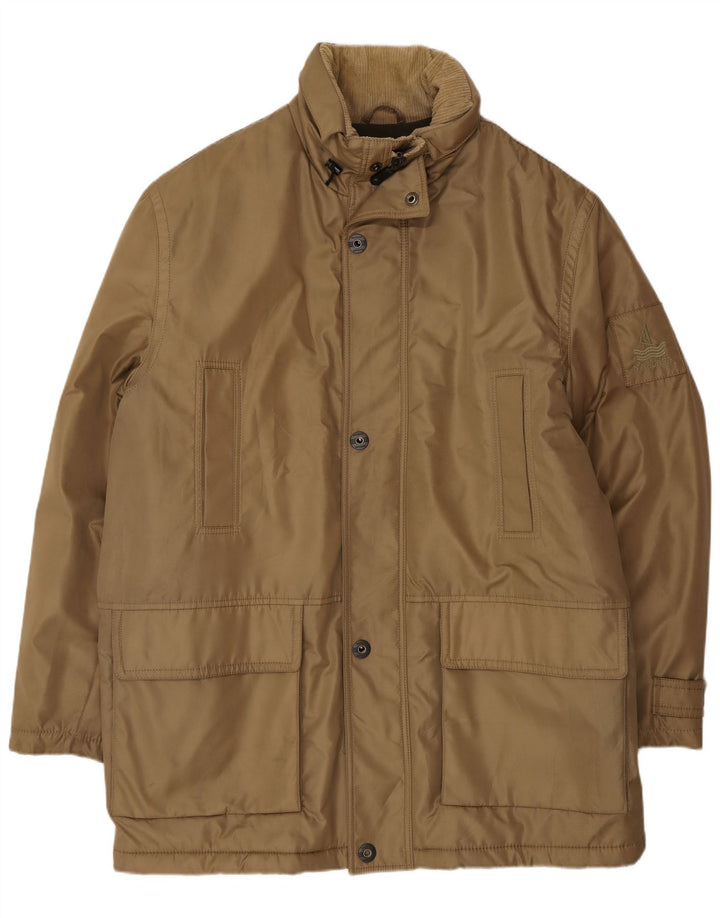 Sobretudo masculino Navigare UK 44 2XL poliéster cáqui