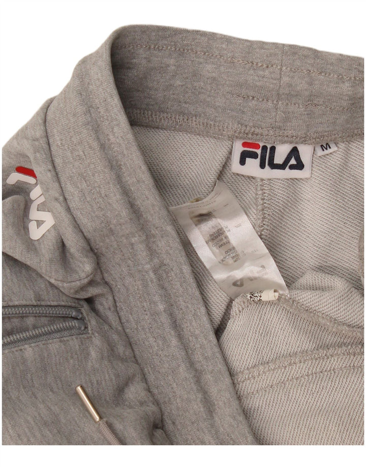 Calça de treino feminina Fila Joggers UK 14 algodão cinza médio