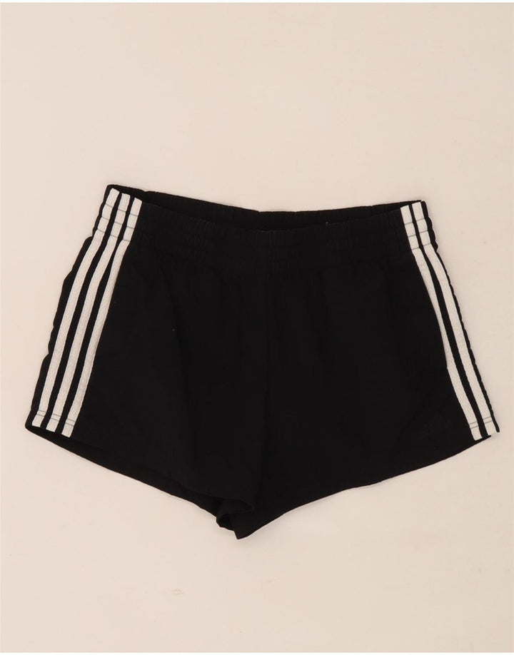 Adidas Womens Sport Shorts UK 8/10 Pequeno Preto Poliamida