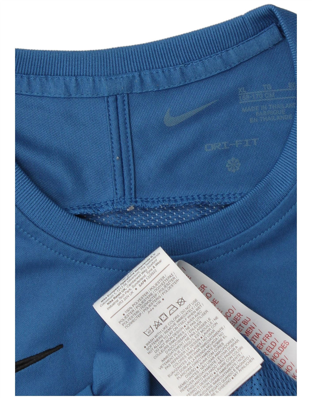 Camiseta NIKE Boys Dri Fit Top 13-14 Anos XL Azul Poliéster Esportivo