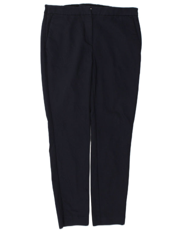 Zara Calça Chino Feminina Slim Pequena W26 L27 Azul Marinho