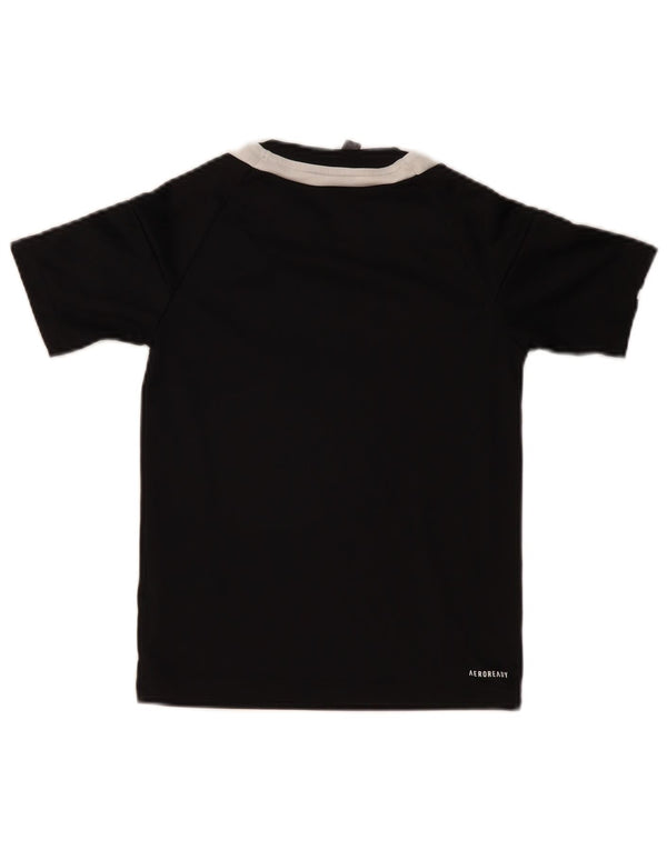Camiseta Adidas Boys Aeroready Top 9-10 Anos Poliéster Preto