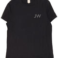 Jack Wills Camiseta masculina gráfica top pequeno algodão preto