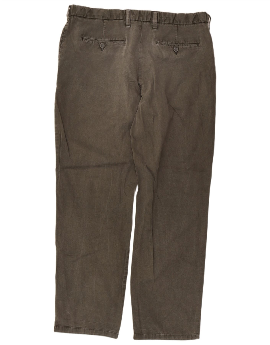 Calça Chino Feminina Marks & Spencer Regular Fit W36 L30 Algodão Cáqui