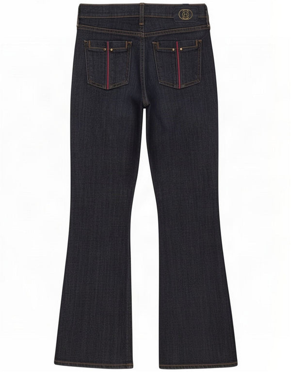Citizens Of Humanity Womens Bootcut Jeans W25 L28 Navy Blue Cotton