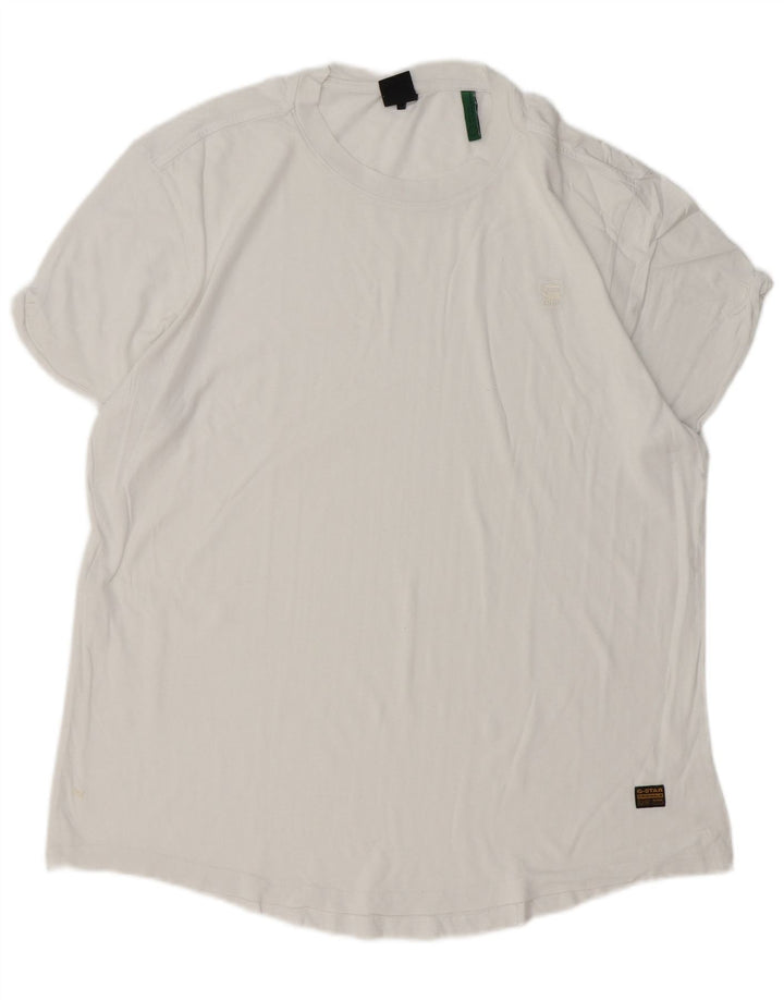 Camiseta masculina G-STAR Top médio algodão branco