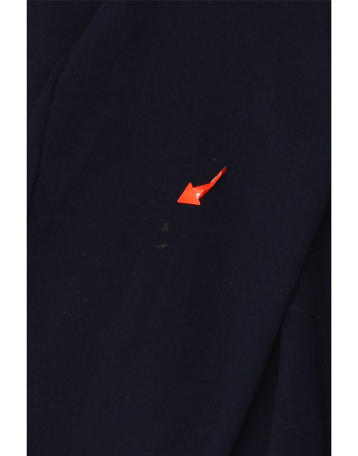 GRIFONI moletom masculino com zíper e gola jumper IT 48 pequeno bloco colorido azul marinho