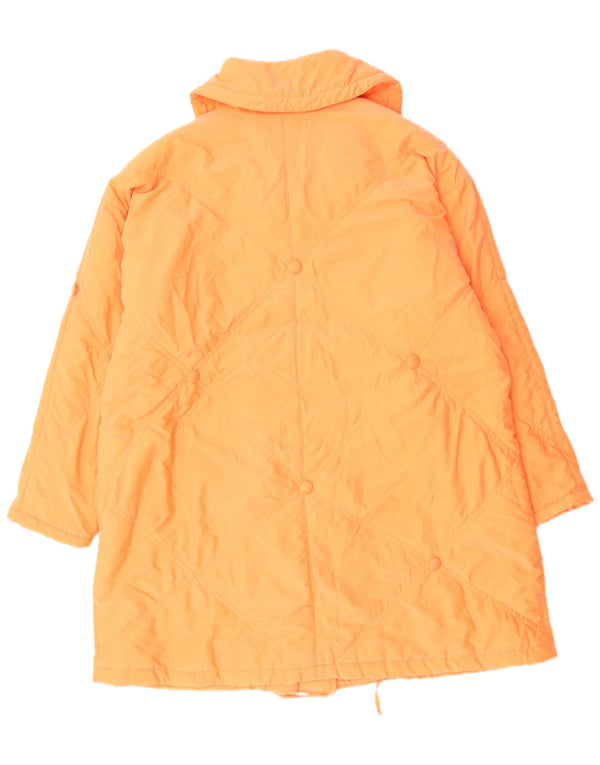 Casaco acolchoado feminino YESSICA US 21 3XL poliéster laranja