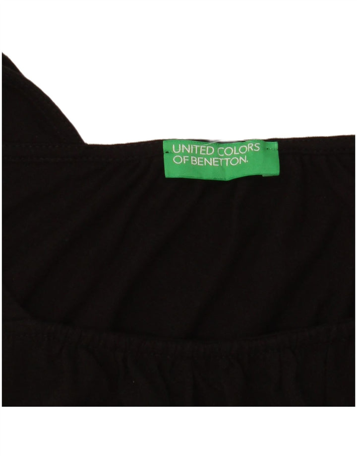 Top cropped feminino BENETTON UK 14 médio preto