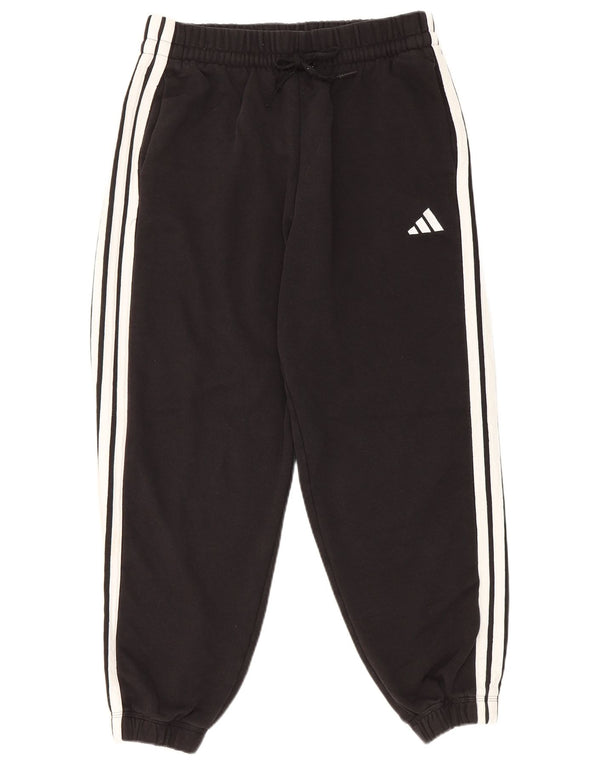Adidas Womens Tracksuit Calças Joggers UK 12/14 Médio Algodão Preto